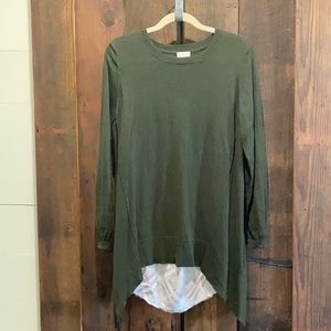 LOGO knit tunic